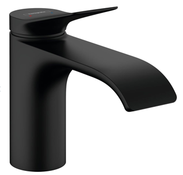 Hangrohe Vivenis håndvaskarmatur 133mm uden bundventil i mat sort